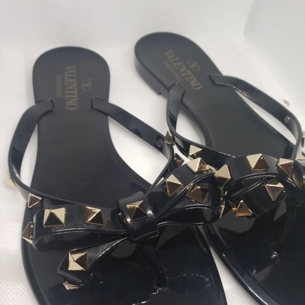 Valentino rock stud thong sandals